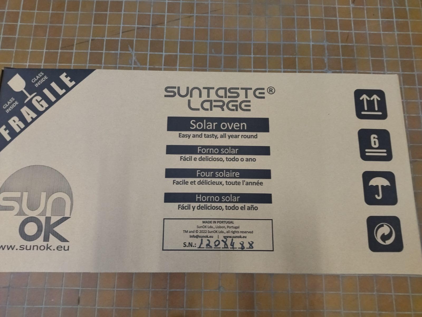 Four solaire SunTaste 200 XL Transportable pour 6 Personnes Camping Famille Toute Saison