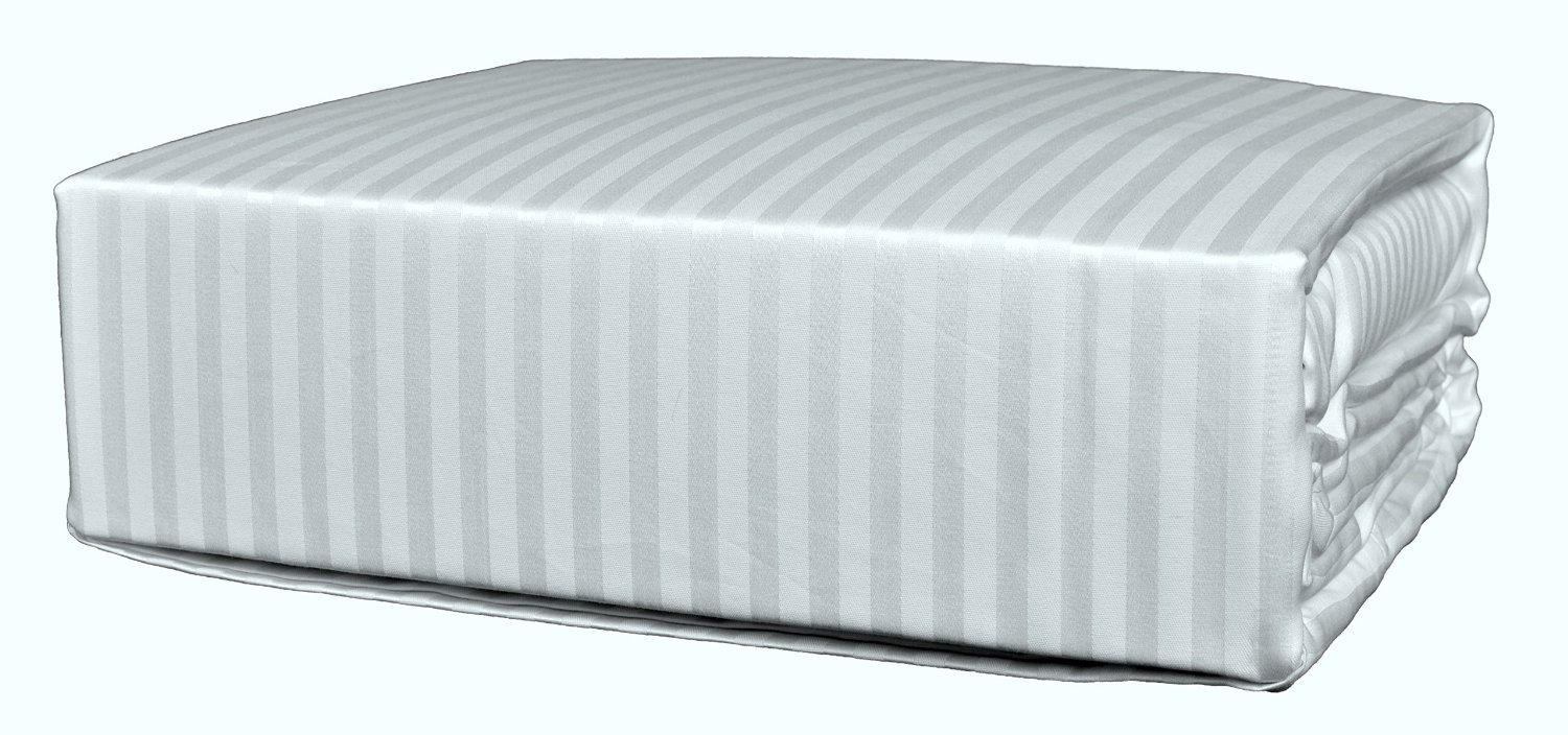 Linenwalas One Dozen Cotton 300 TC Duvet Covers, Comforter Cover, Rajai Cover, Blanket Cover, Quilt Cover in White Stripes-90" X 100"-image-48