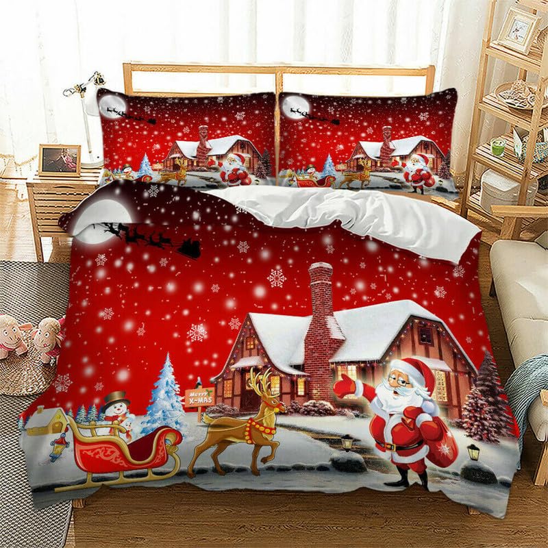 Funda nórdica navideña infantil de 155x220cm para decorar el dormitorio en navidad