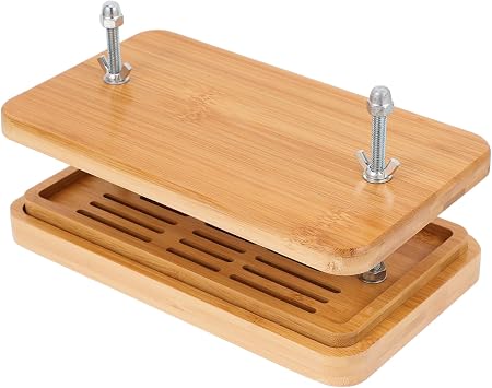 Diy Tofu Press with Drip Tray Bamboo Tofu Making Tool for Home Use Adjustable Pressure Soybean Curd Maker Easy Water for Firm