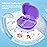 Annhua Slim Retainer Case With Vent Holes, Durable Plastics Mouth Guard Case Retainer Holder Cases, Portable Aligner Cases Compatible with Night Guard and Mouthguard - Purple