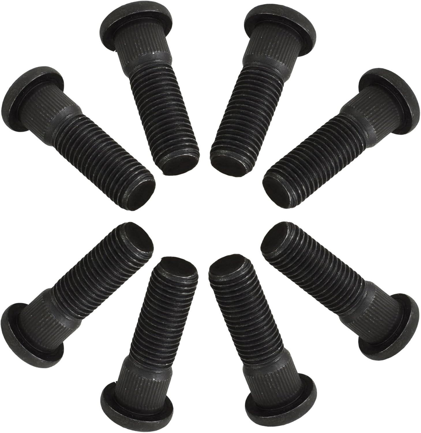Pack of 8 M12 x 1.5 Wheel Studs for 100mm PCD 4 Stud Suspension Trailer Hubs