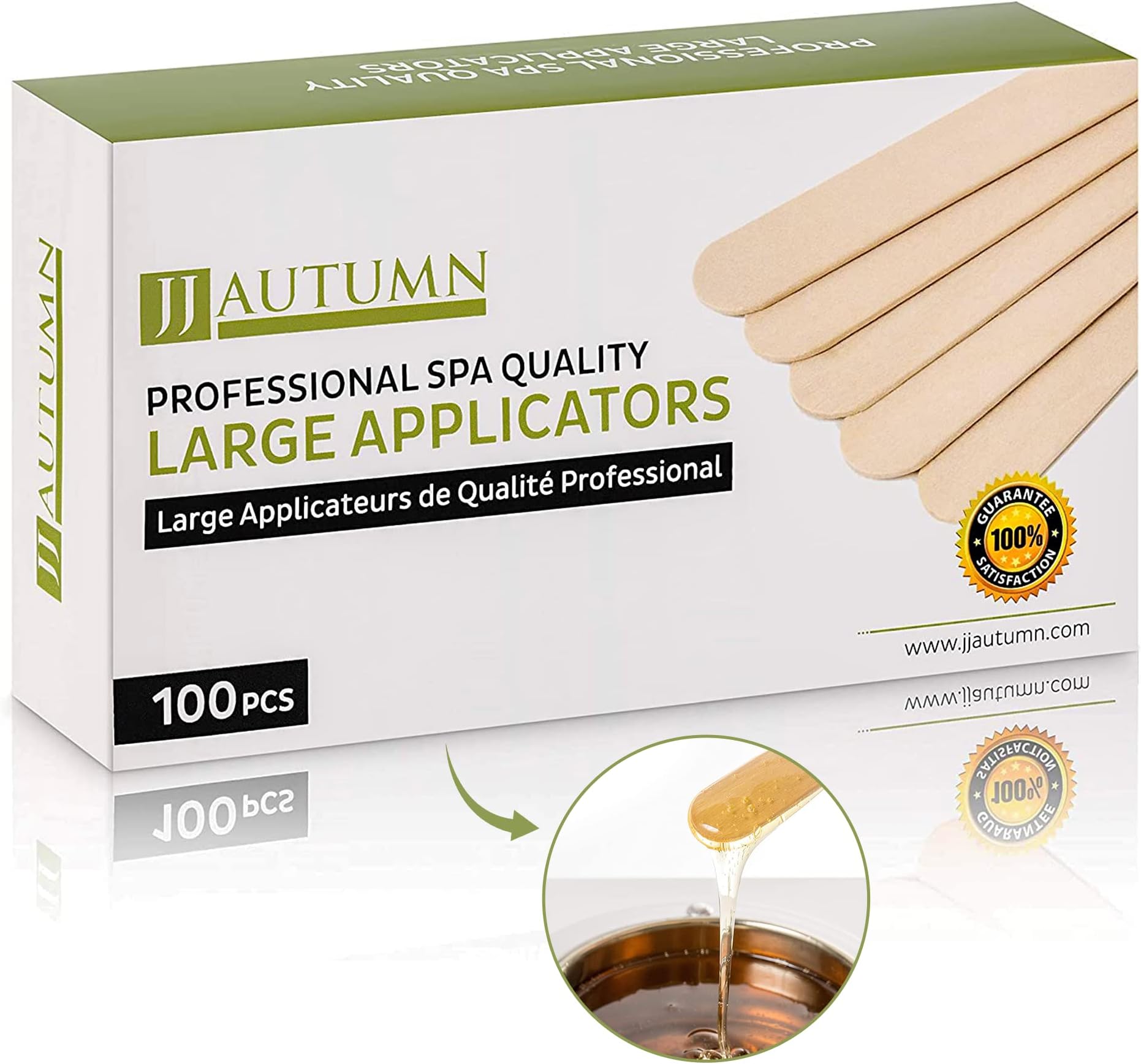 Wooden Wax Sticks for Hair Removal 100 Pcs Large Wood Popsicle Sticks for Waxing Tongue Depressor Wood Stick Wood Craft Supplies 6 Inch Wax Applicator