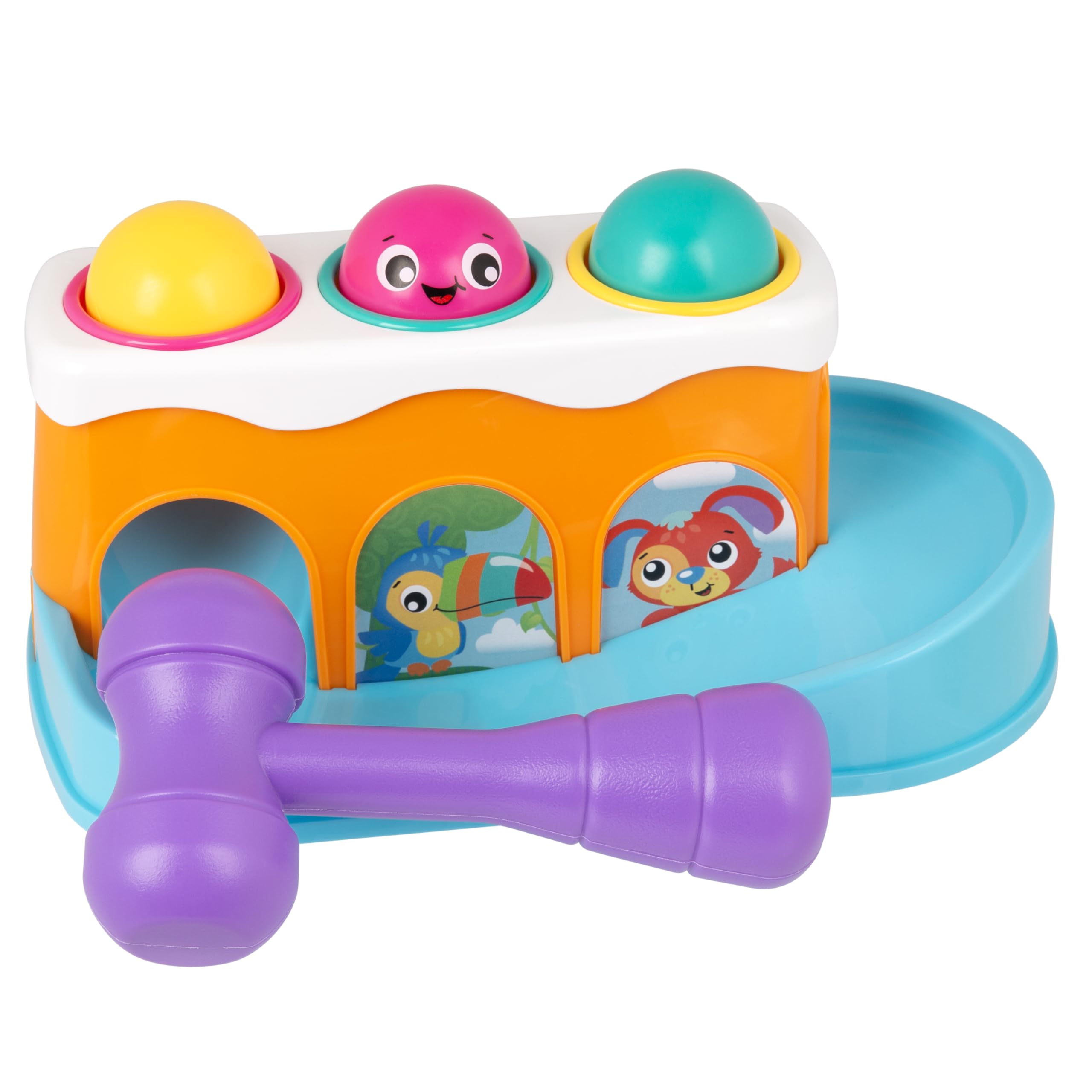 Playgro Bop 'N Roll Ramp, Banc à marteler, Jouet éducatif, Cadeau 12 Mois+