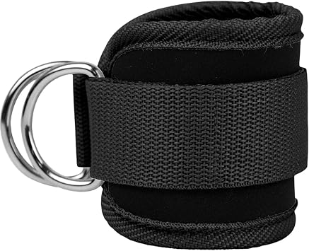 Kickback Ankle Strap, Adjustable Ankle Attachment for Cable Machines, Cable Machine Gym Essentials Padded Ankle Cuffs Booty Workout Leg Strength Trainer Fitness Ankle Guard Allystyle