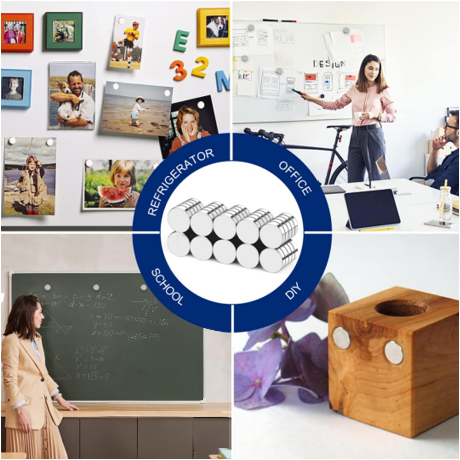 DIYMAG 50Pcs Small Refrigerator Magnets, 10x3mm Round Rare Earth Magnet — Amazon image 5
