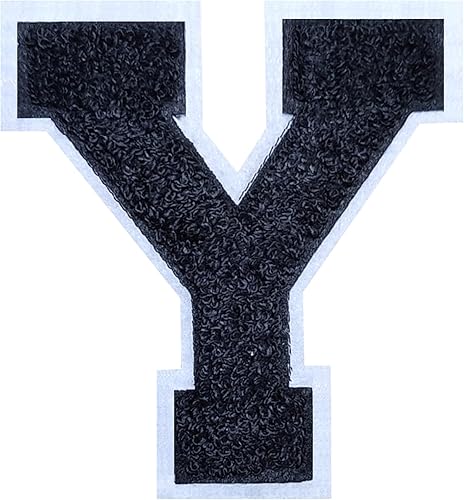 Miniatura 46 de 2 parches de letras de felpilla termo-adhesivas de 4.5 pulgadas, parches de letras universitarias con puntada de felpilla roja/blanca para ropa (H)