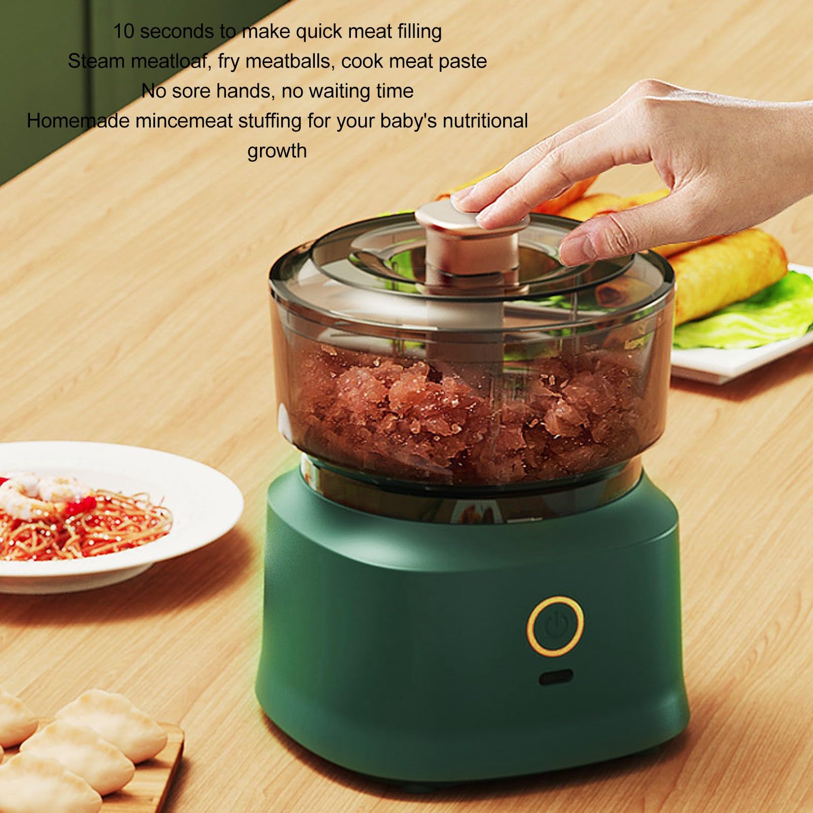 Babynahrungszubereiter, Professionelle Babynahrungsmaschine, Kabelloser Tragbarer Mini-Lebensmittelzerkleinerer für den Heimgebrauch, über USB Wiederaufladbare Elektrische Mühle