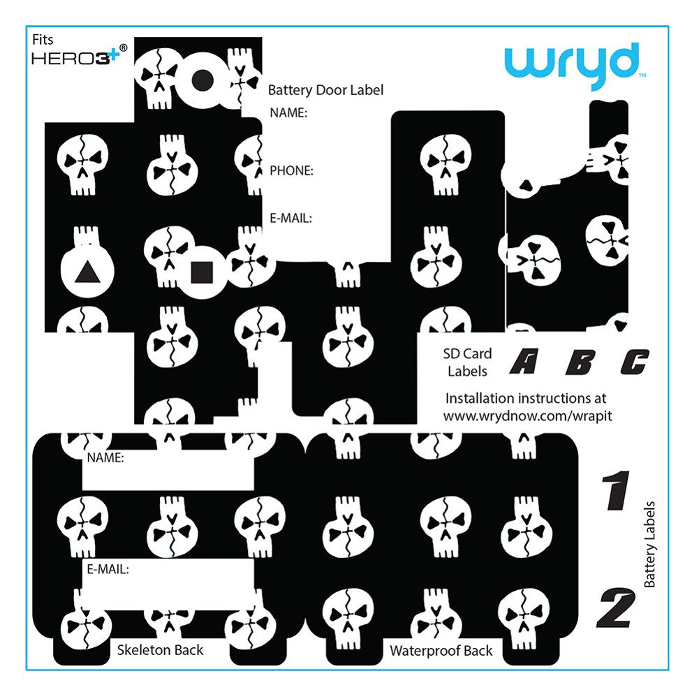 Wryd Wraps Hero3+ - Skulz