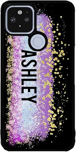 Miniatura 9 de Unicorn Teal Purple Pink Gold Splash Personalized Black Rubber Phone Case Compatible With Google Pixel 10, 10 Pro, 10 Pro XL, 9a, 9 Pro, Pixel 9,