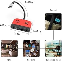 Vista 4 de Cenxaki Base de conmutación portátil para Nintendo SwitchSwitch OLED, Switch TV Dock Station con 4K HDMI USB 3.0 y PD 3.0 puerto de carga rápida