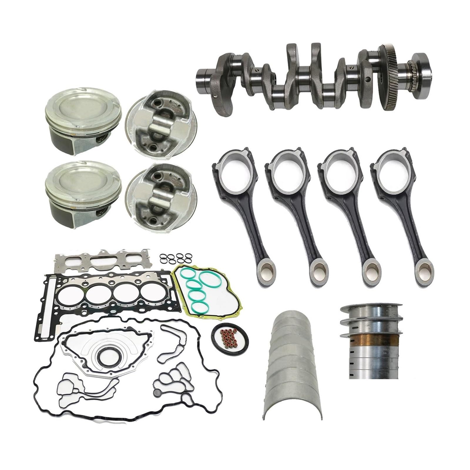 1 Set Kit di revisione ricostruzione albero motore Biella compatibile per ricambi auto -Benz M254.920
