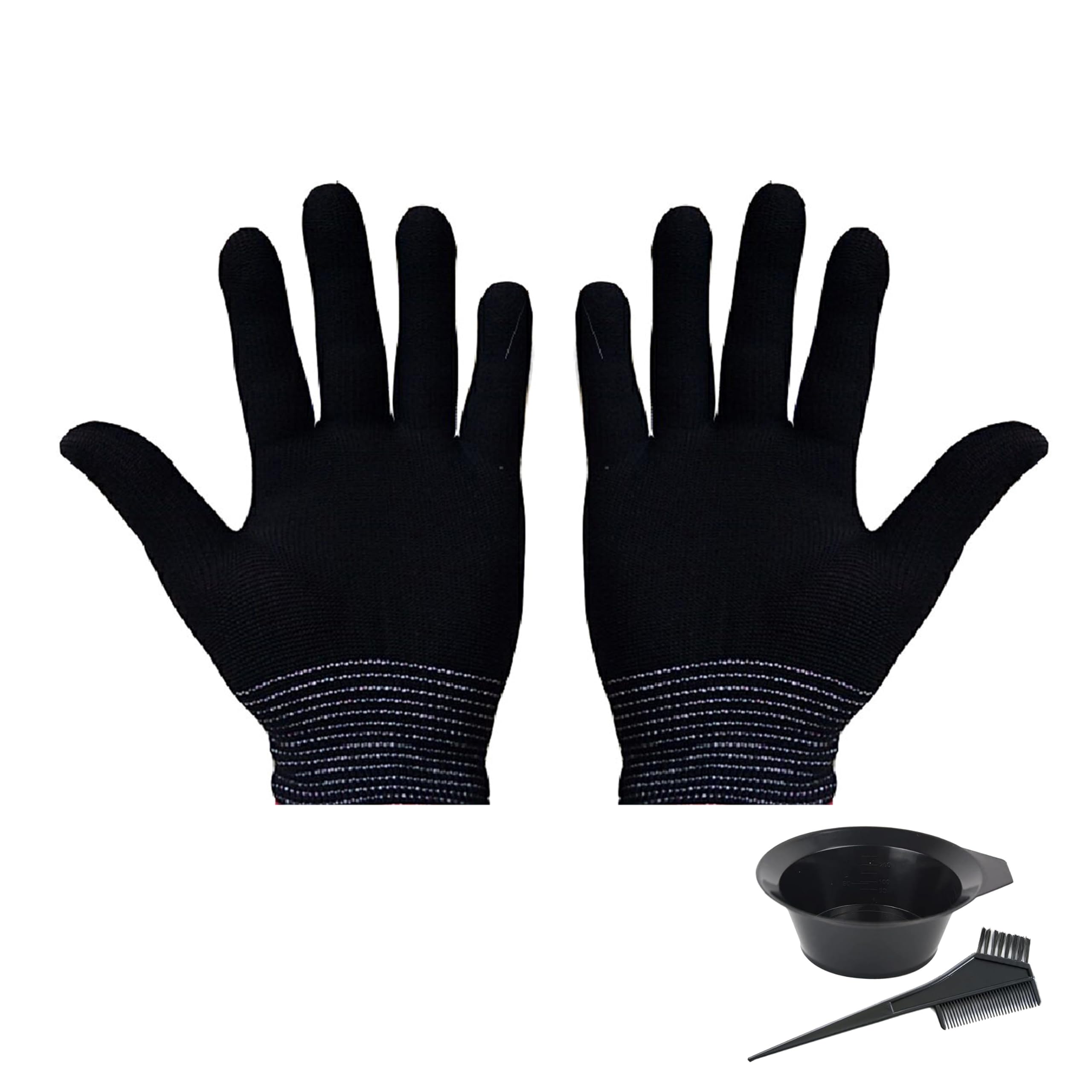 Gants De Protection Contre La Chaleur Pour Coiffure - 2 Pièces Professionnels Anti-Chaleur Pour Cheveux Curling Le Fer