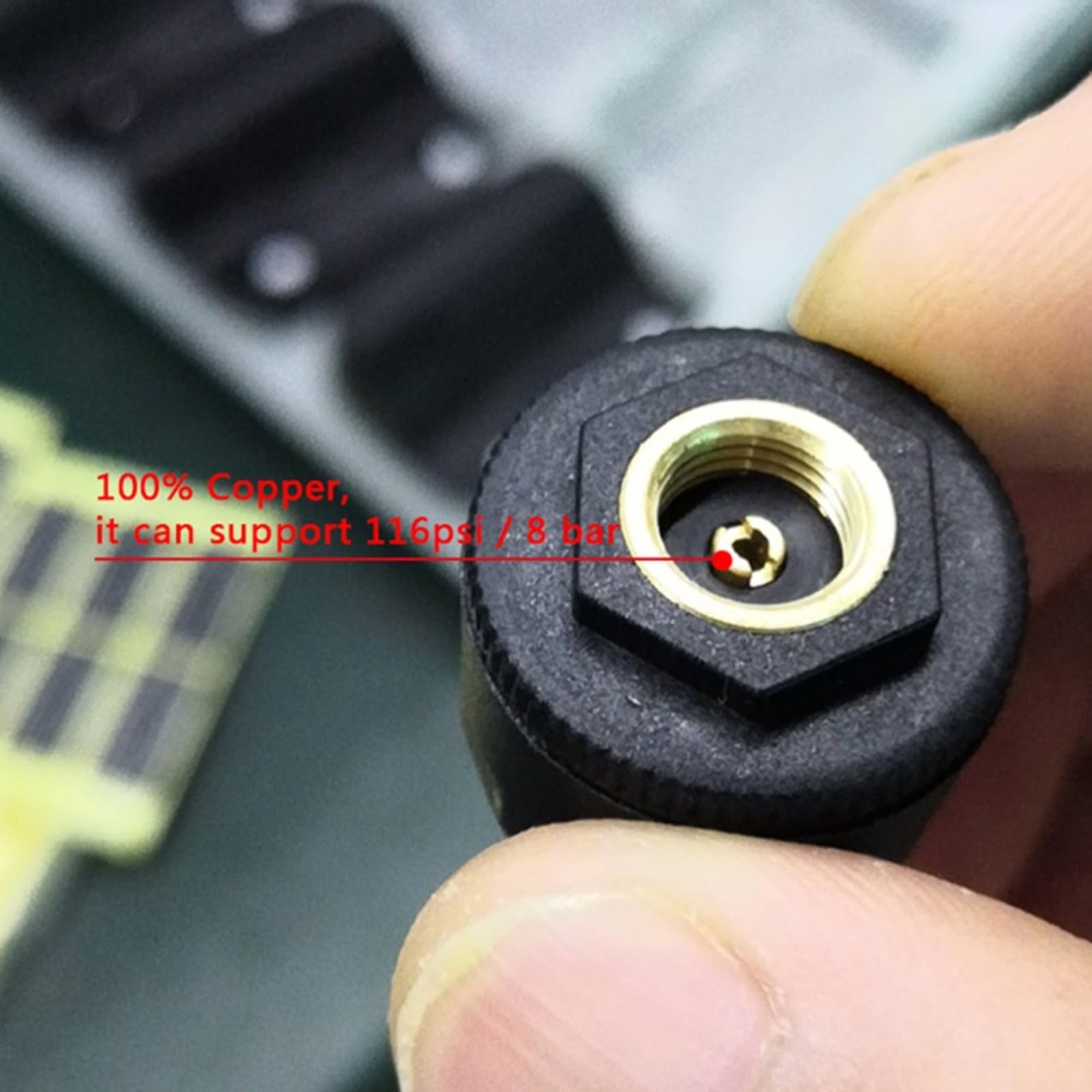 Calibrador de medición de acero inoxidable de 60 mm, disco de freno de coche de precisión y herramienta de prueba de profundidad de desgaste de la placa de neumático (externo)