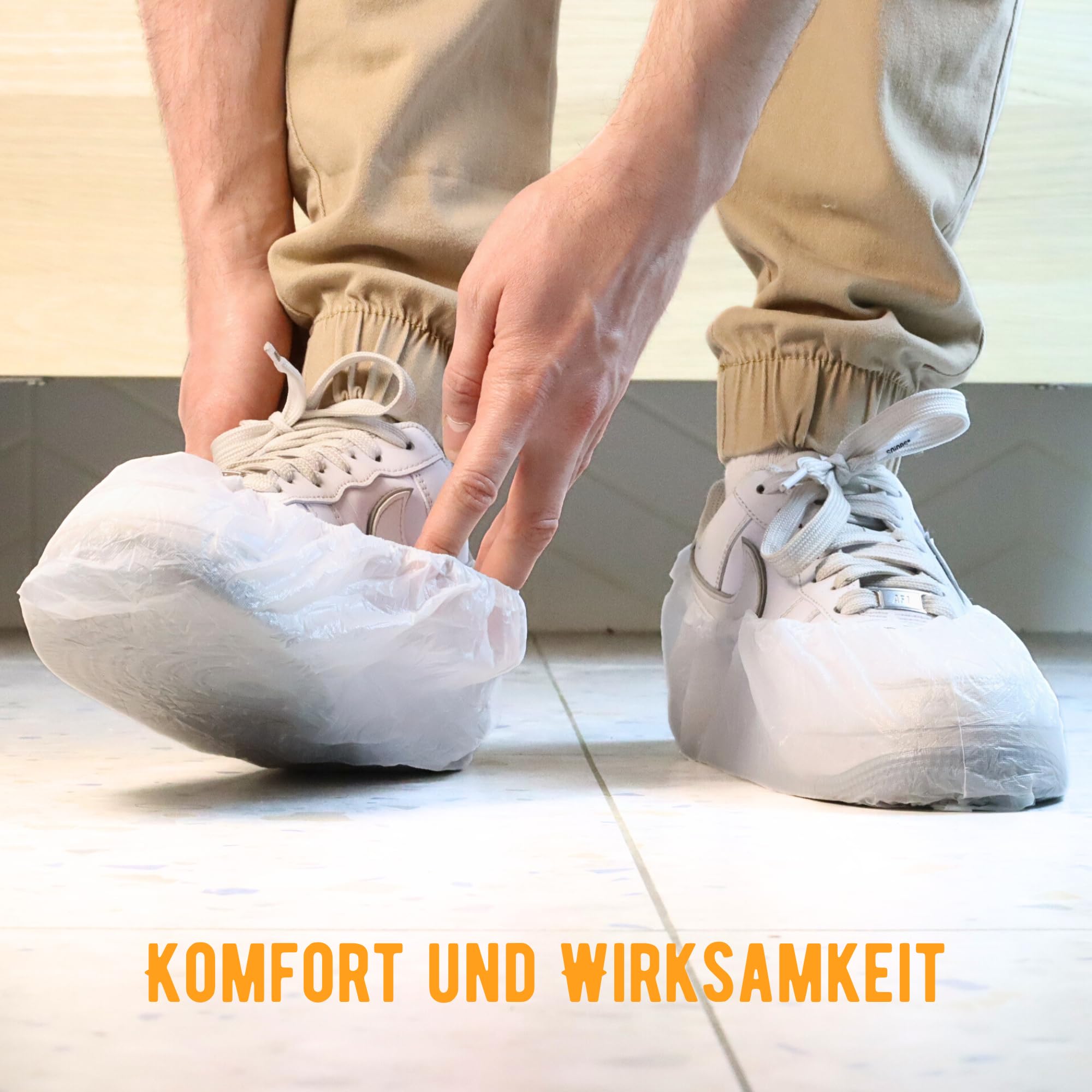 Copriscarpe Usa E Getta Bianchi - 100 Pezzi (50 Paia) Impermeabili E Resistenti, Per Ospedali E Cantieri - 4