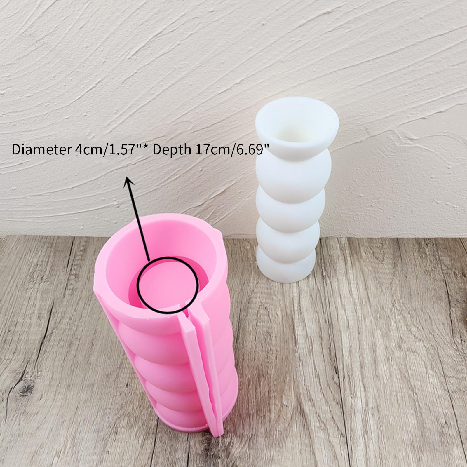 Stampo in silicone flessibile per vasi di fiori in resina riutilizzabile stampi in cemento vasi in gesso progetti artigianali per realizzare vasi in silicone