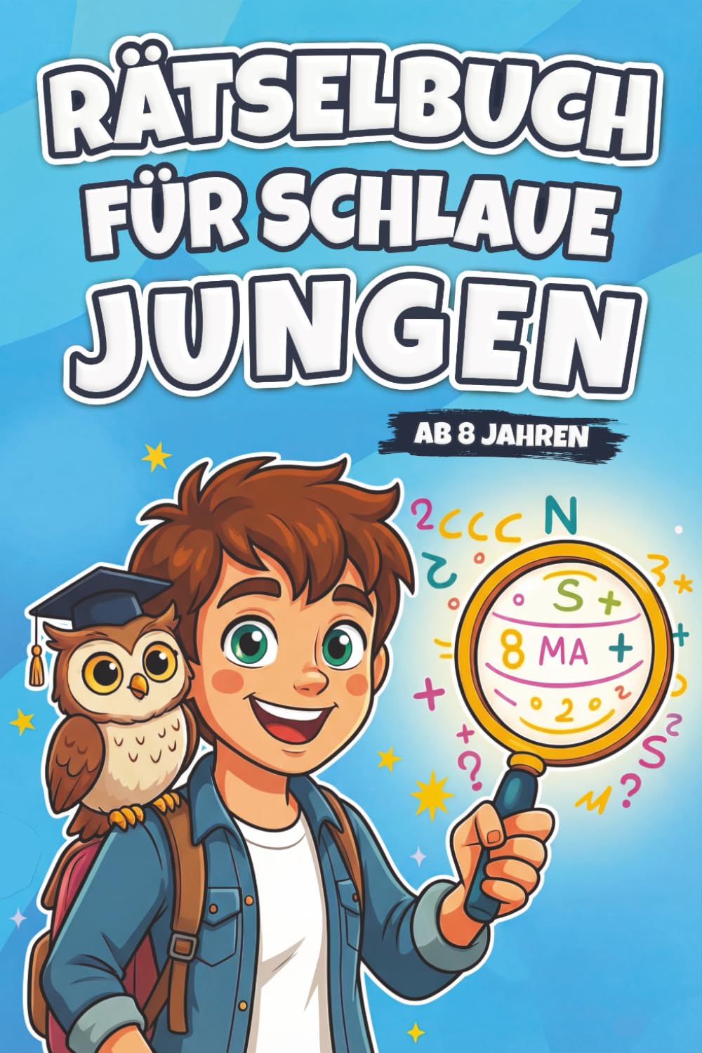 Rätselbuch für schlaue Jungen ab 8 Jahren: Mit Rätseln und Malen! Die perfekte Geschenkidee für Kinder zum Geburtstag, Ostern und zu Weihnachten