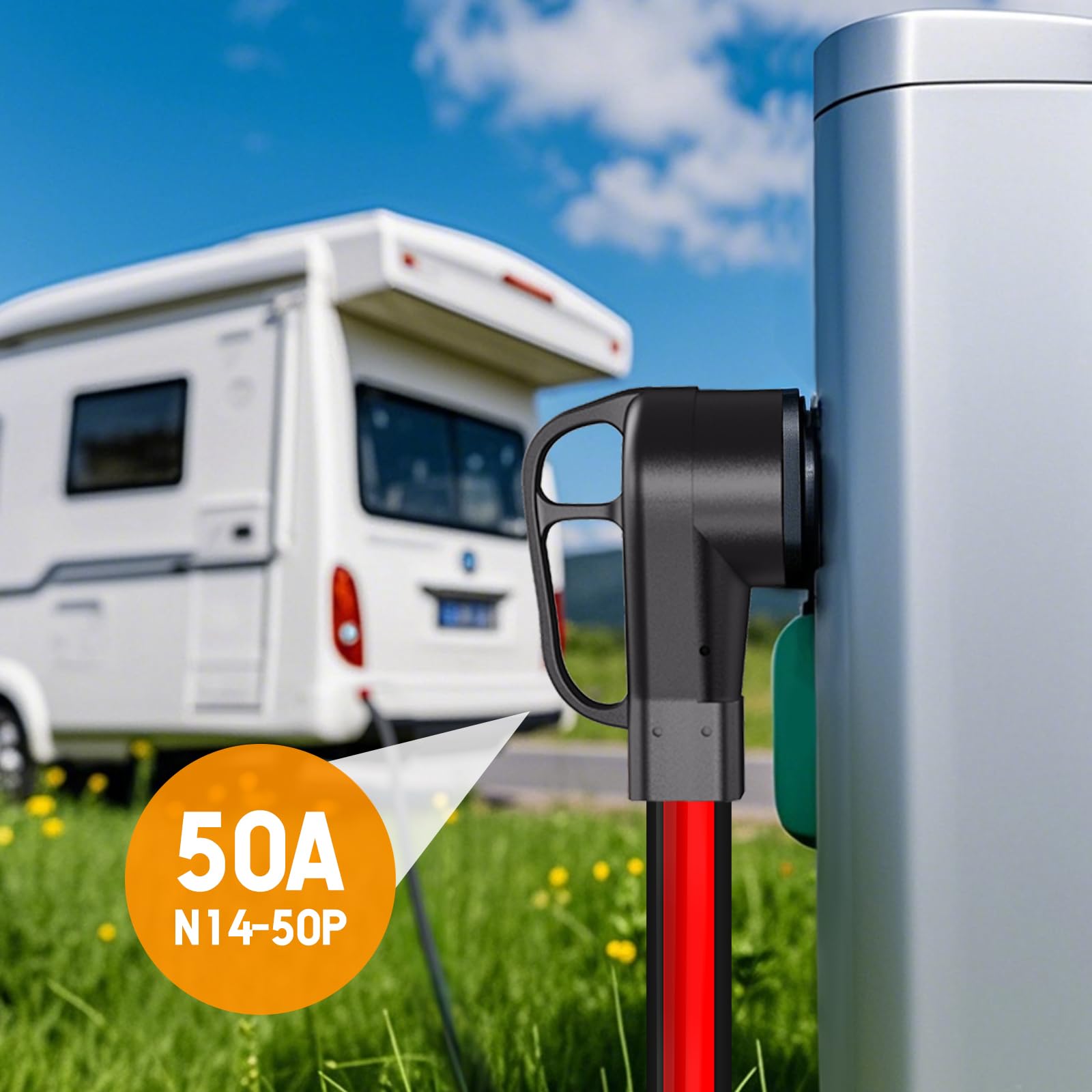 RVPLAN Wohnmobil-Verlängerungskabel 50 A, 15 M – STW-Kabel Mit Verriegelungsstecker, Für Generator & Haus