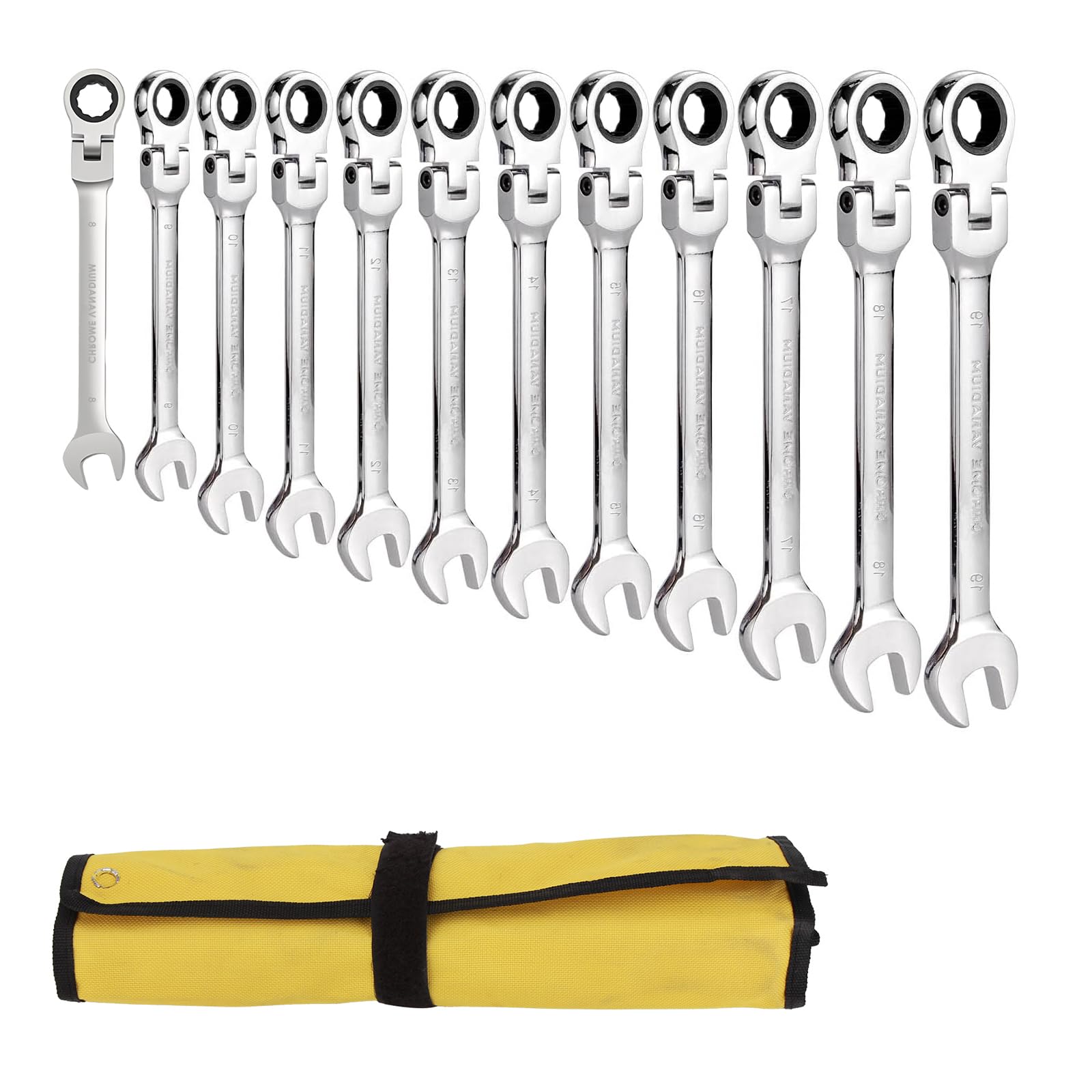 Twilight Garage Flex-Head Ratchet Spanner Set