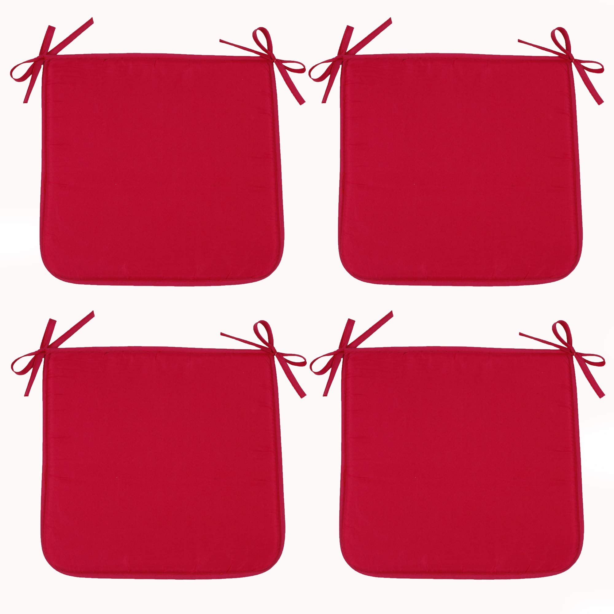 Coussins de chaise rose rouge 40x40cm pour stopper la gêne des sièges en plastique