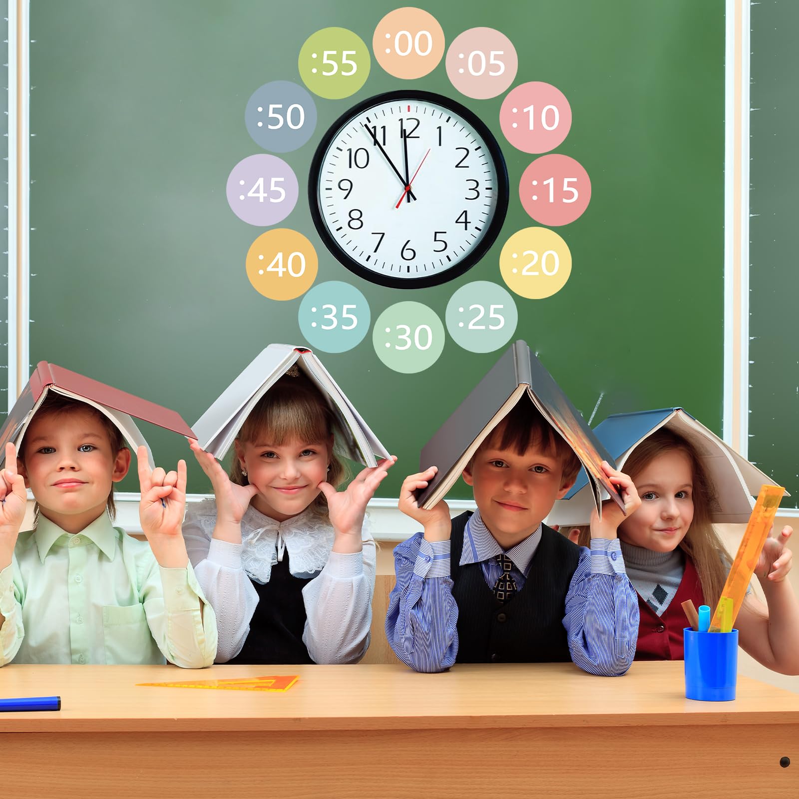 Uhr Zahlen Pinnwand Kits Telling Time Teaching Clock for Kids