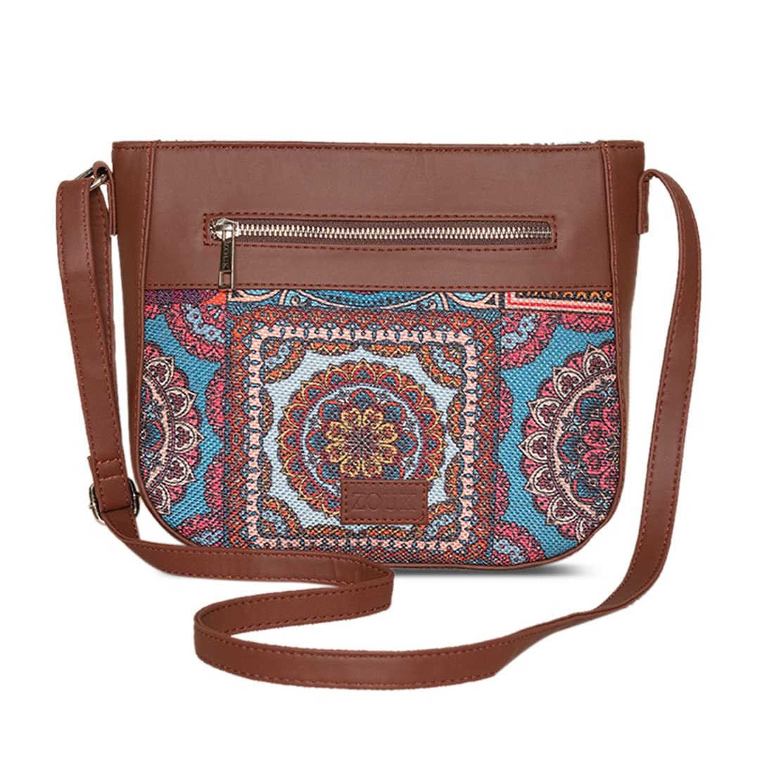 ZOUKWomen's Vegan Handcrafted U Shaped Sling Bag