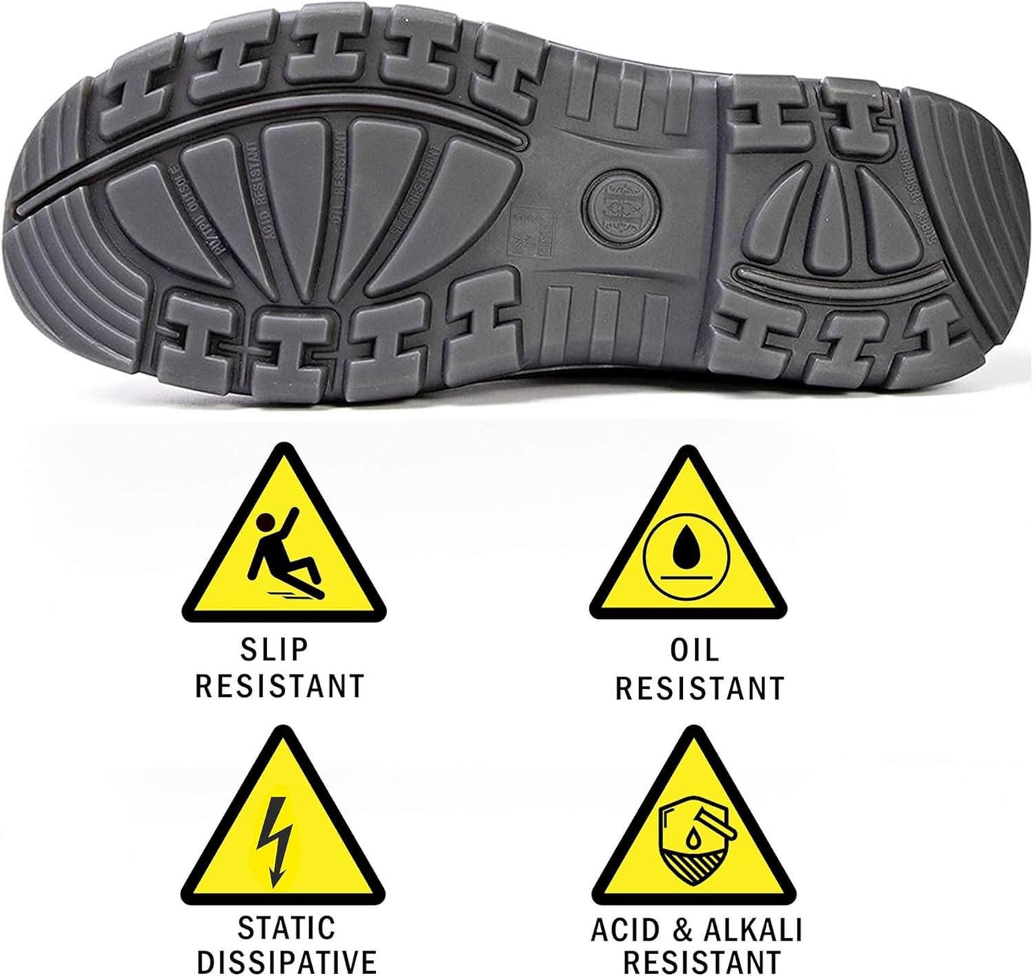 Men's Slip on Soft Toe Slip Resistant Waterproof Puncture-proof Work Boots, COF802D, 11 - Image 5