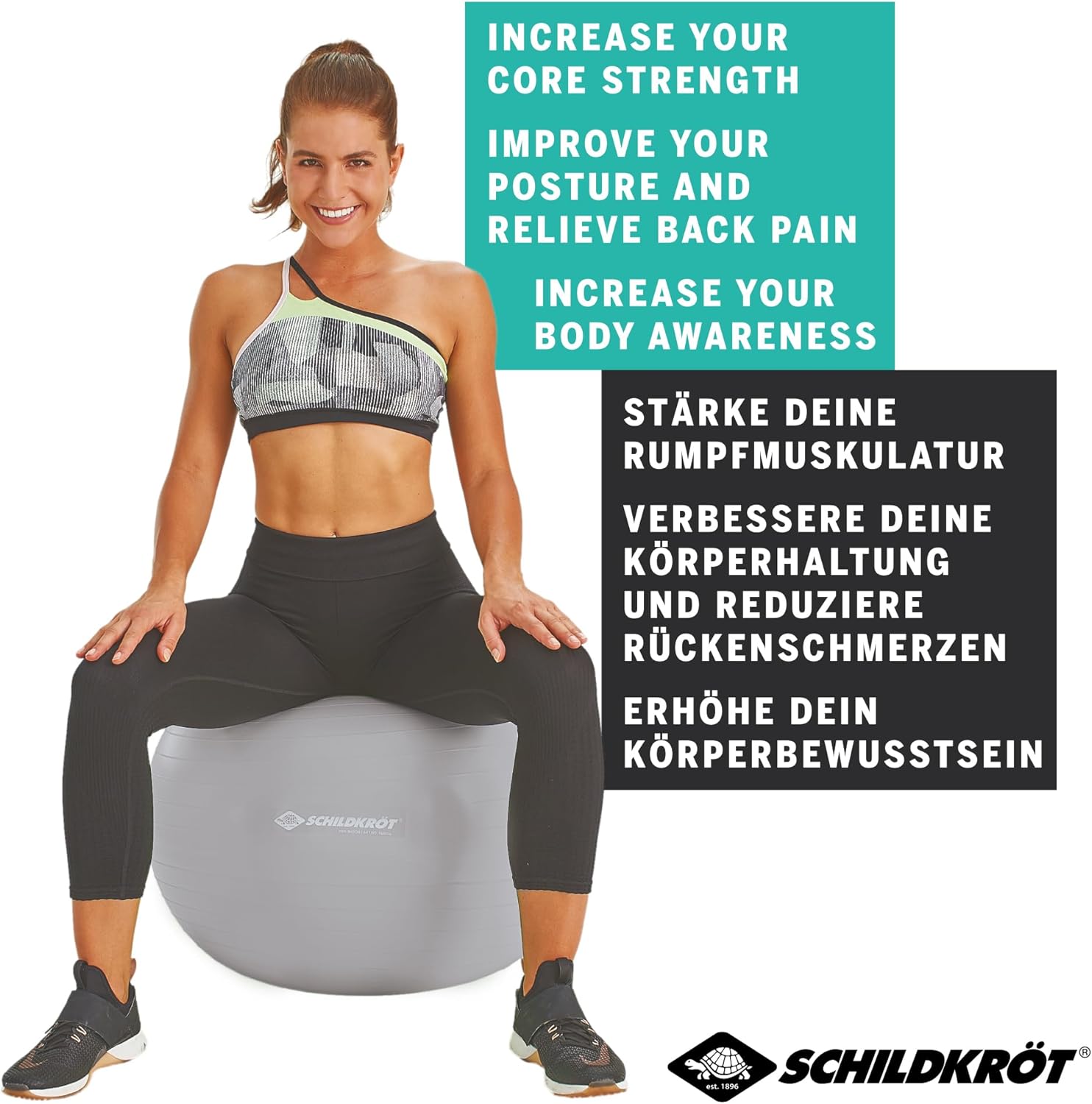 Schildkröt Fitness Schildkröt Gymnastikball, Anti-Burs