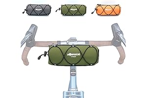 Bike Handlebar Bag: Spacious Cycling Pouch for Mountain and Road Bikes (Olive)