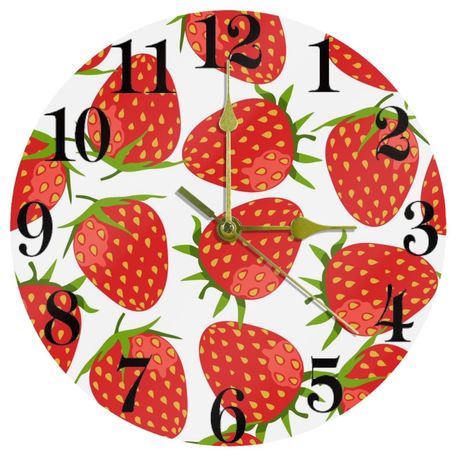 Horloge murale ronde quartz silencieuse piles pour maison et bureau