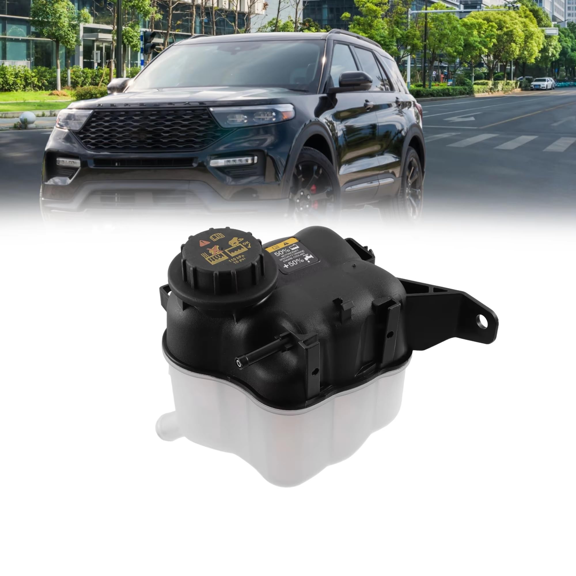 Compatibile Con Ford Per Taurus 08-18 Serbatoio Del Liquido Di Raffreddamento Per Auto Espansione Motore Radiatore Tappo Vaschetta Espansione