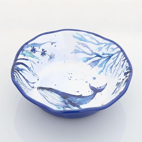 Miniatura 7 de UP ware - Juego de 6 cuencos redondos de melamina, sin BPA, aptos para lavavajillas, platos de cocina para pasta, arroz, sopa y ensalada, cuencos de