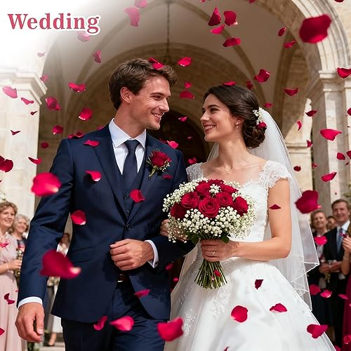 Miniatura 5 de Sukh Pétalos de rosa secos de 4.6 onzas, pétalos de flores reales para spa de baño, fabricación de jabón y velas, confeti de boda, manualidades de