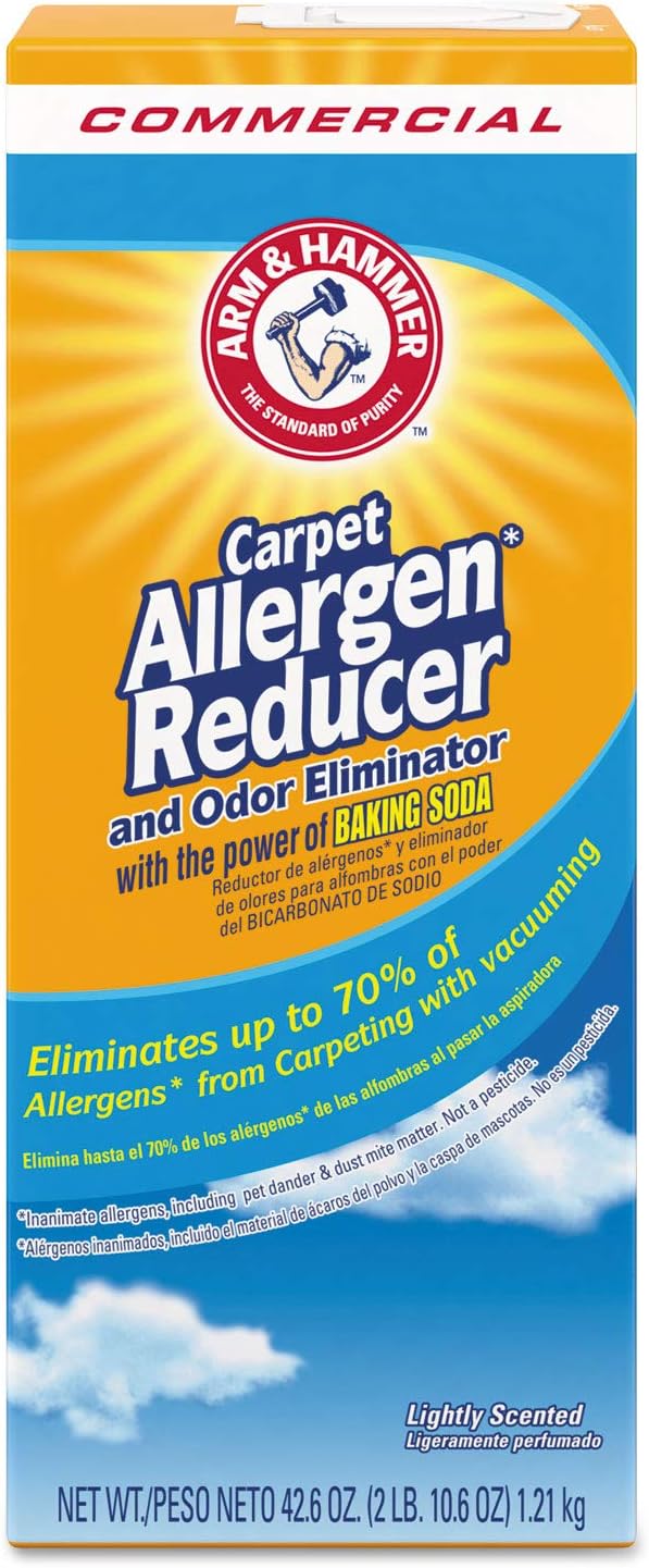 Arm & Hammer CDC 84113 42.6 oz Carpet And Room Allergen Reducer And Odor Eliminator Powder, Shaker Box