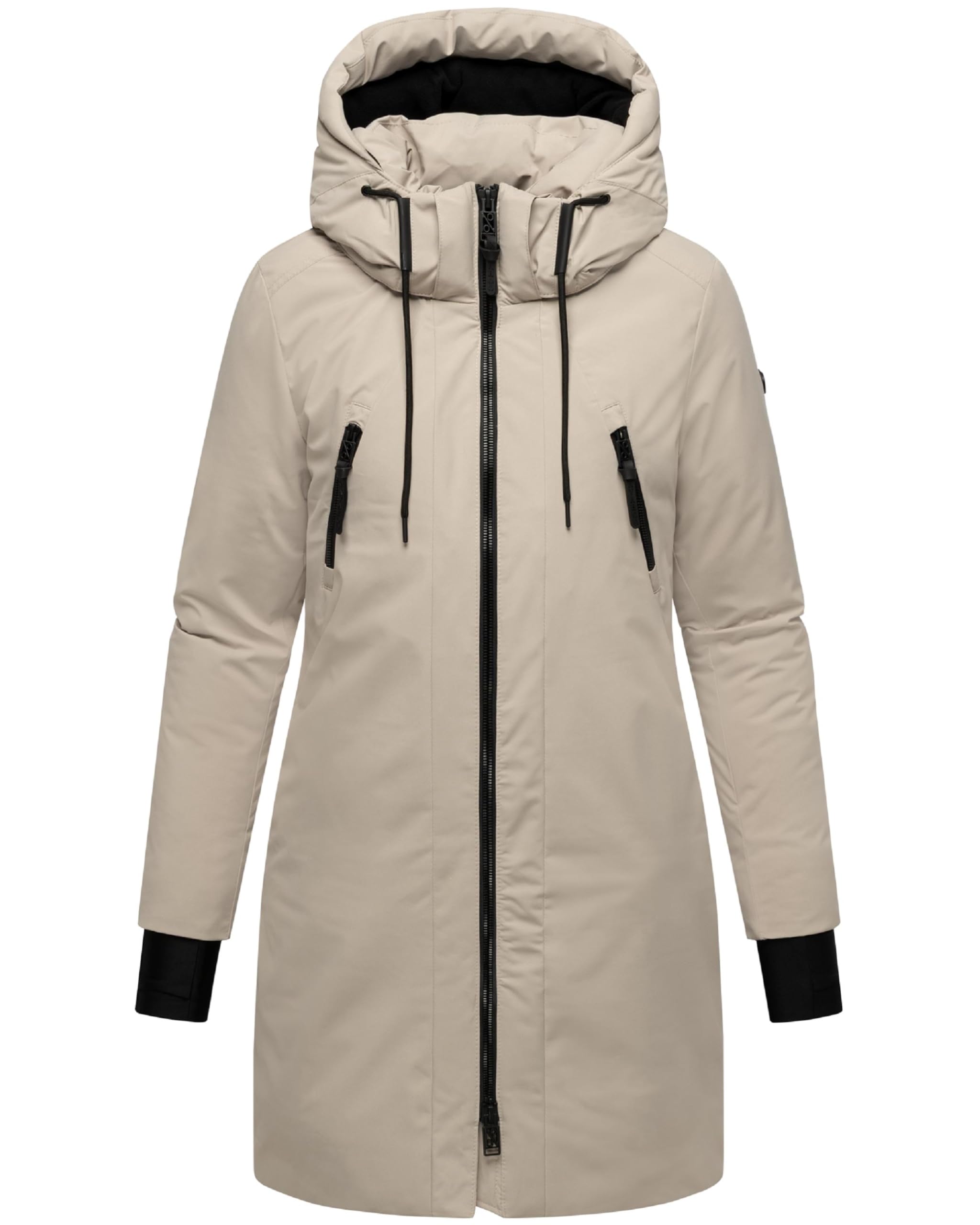 NAVAHOO Wintermantel Winterzart 14 – Damen XXL helltaupe