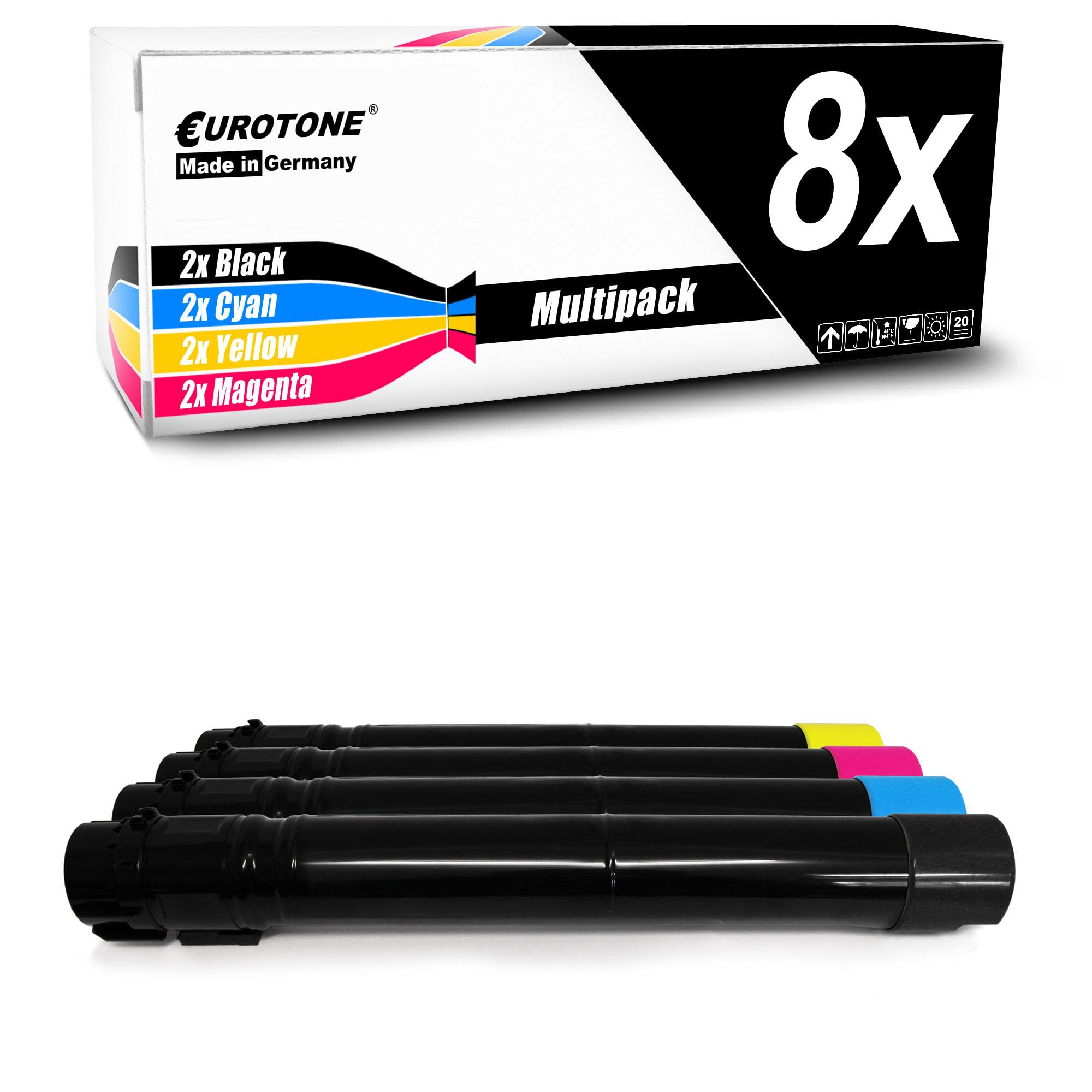 Eurotone Toner 8X Toner kompatybilny jako zamiennik do Lexmark X950 X952 X954 zastępuje X950X2 zestaw