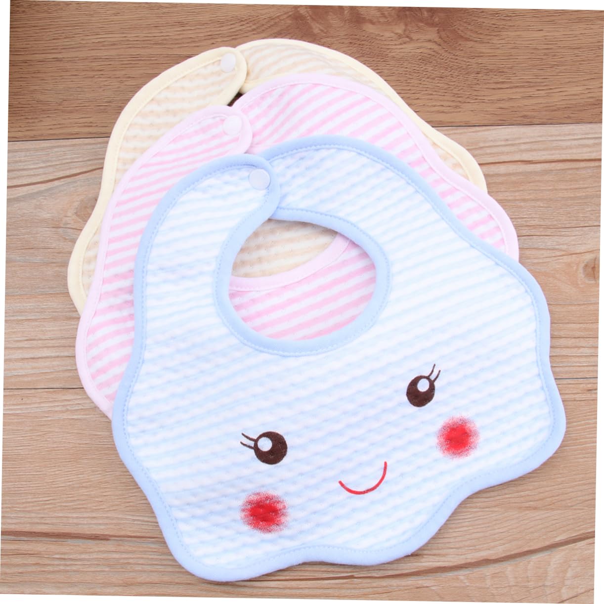 TOYANDONA 15piezas Baberos Impermeables De Algodón Para Bebés De Diseño Cartoon Ajustables y Reutilizables Toallas De Saliva Para Alimentación y Mezcla De