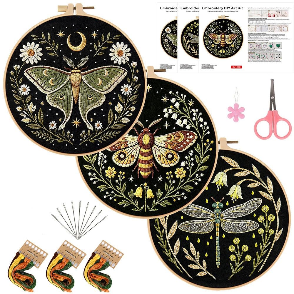 Butterfly Embroidery Kit - DIY Cross Stitch for Adults -1 Butterfly Embroidery Kit - DIY Cross Stitch for Adults -1