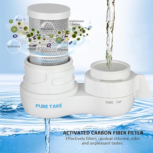 Miniatura 2 de 4 piezas de repuesto de filtro para sistema de filtración de agua de montaje en grifo