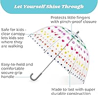 Vista 2 de Totes- Paraguas de burbujas transparente para niños con mango de fácil agarre), 2236N53
