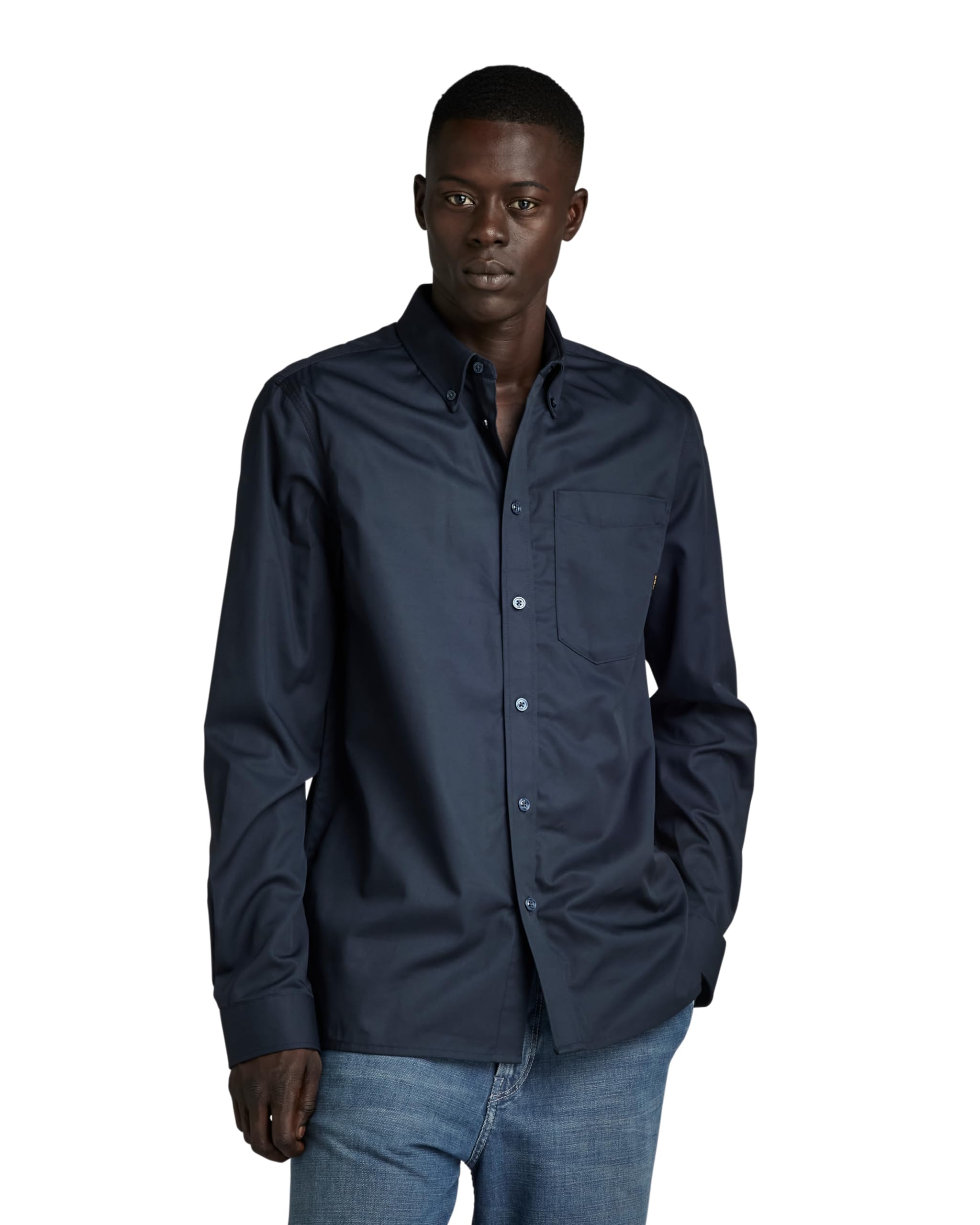 G-Star RAW Herren One Pocket Regular Hemd, Blau (Salute D24292-A504-C742), XS