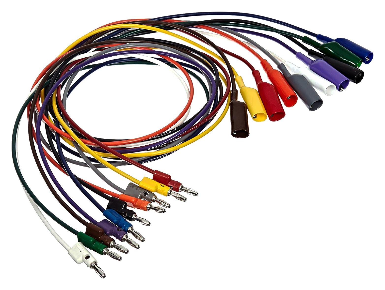 Juego de cables de prueba, enchufe de clip de cocodrilo, 10 unidades, cables de prueba y sondas, 1 unidad | 6357-36