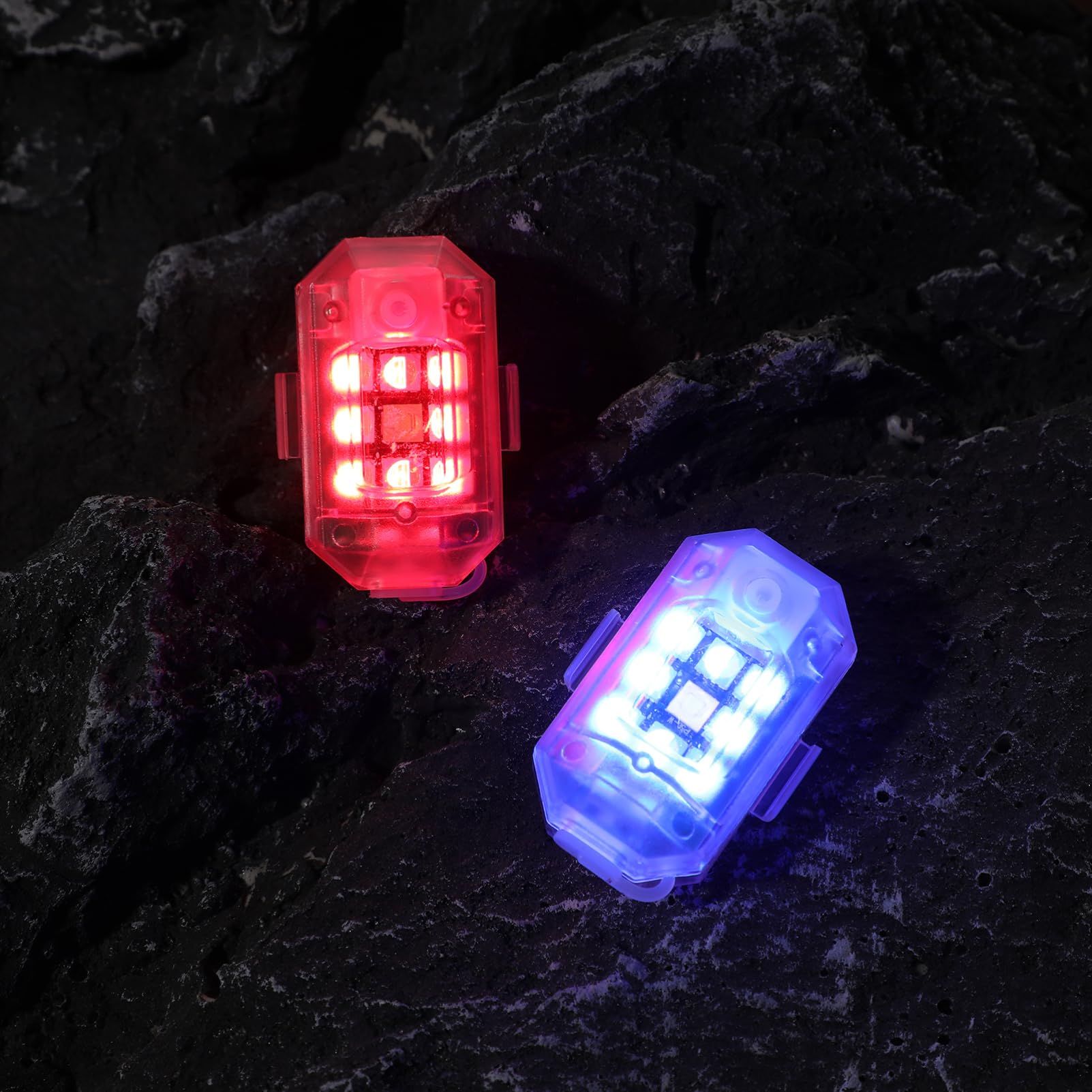 YARNOW 1 Set Luci Notturne Fari Luci per Bici Bici Luci per Passeggino Ad Alta Luminosità (2 Luci)