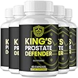 Kings Prostate Defender Capsules, Official Kings Prostate Defense for Men Supplement Pills - Maximum Strength, All Natural Daily Wellness & Comfort, KingsProstateDefender Reviews (5 Pack)