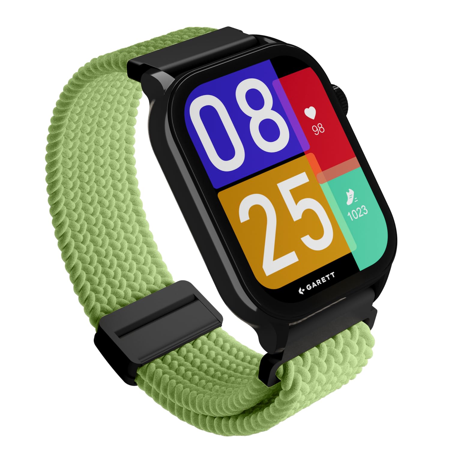 garett Orologio smartwatch fitness – con Gorilla Glass AMOLED – NFC funzione pagamento – telefono Bluetooth modalità sport – unisex – con 2 cinturini – Activity 3 nero