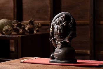 Amazon｜定額山壽量院 祈祷開眼 布袋尊（木製：桧/古美彩色）＿七福神