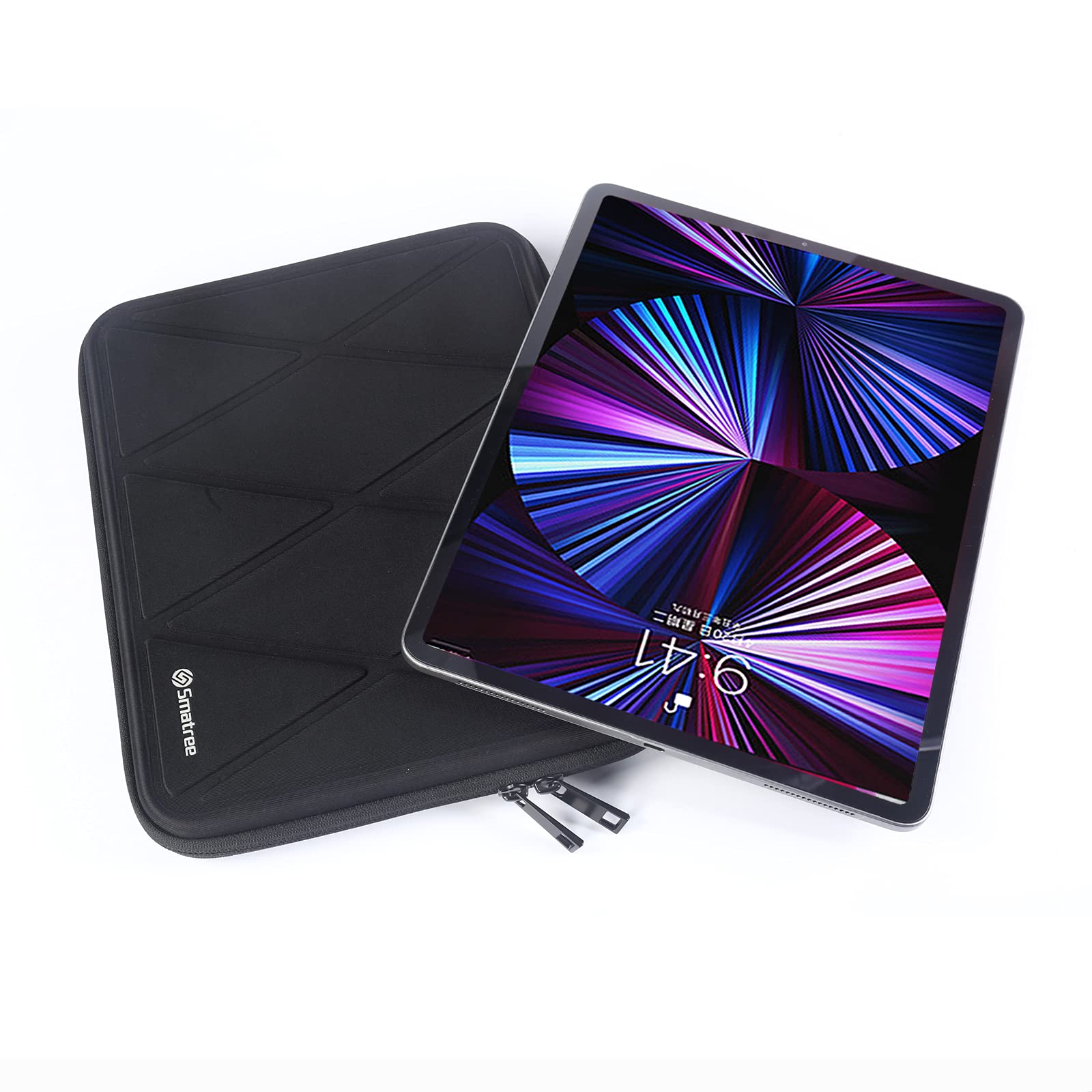 Smatree Twarde etui do iPada Air 27.7 cm 2022 z torbą do przenoszenia kompatybilne z iPadem Pro 27.9 cm 2021 / iPad Air 27.7 cm / 26.7 cm/iPad 25.9 cm / 27.9 cm Samsung Galaxy Tab S7 / Surface Go 3 -