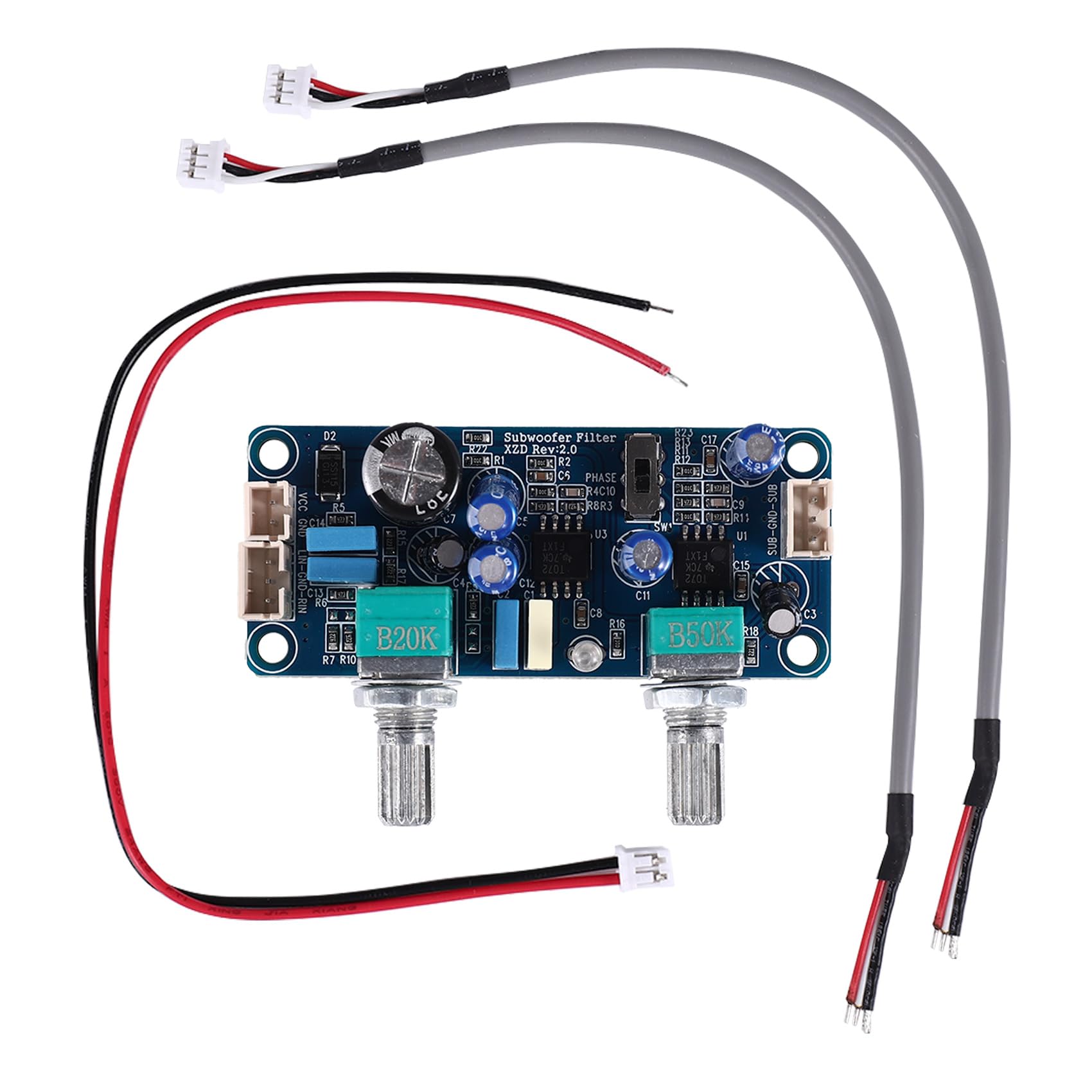 Preamplificatore Subwoofer Filtro Passa Basso Scheda Amplificatore DC 9-32 V Regolazione Volume