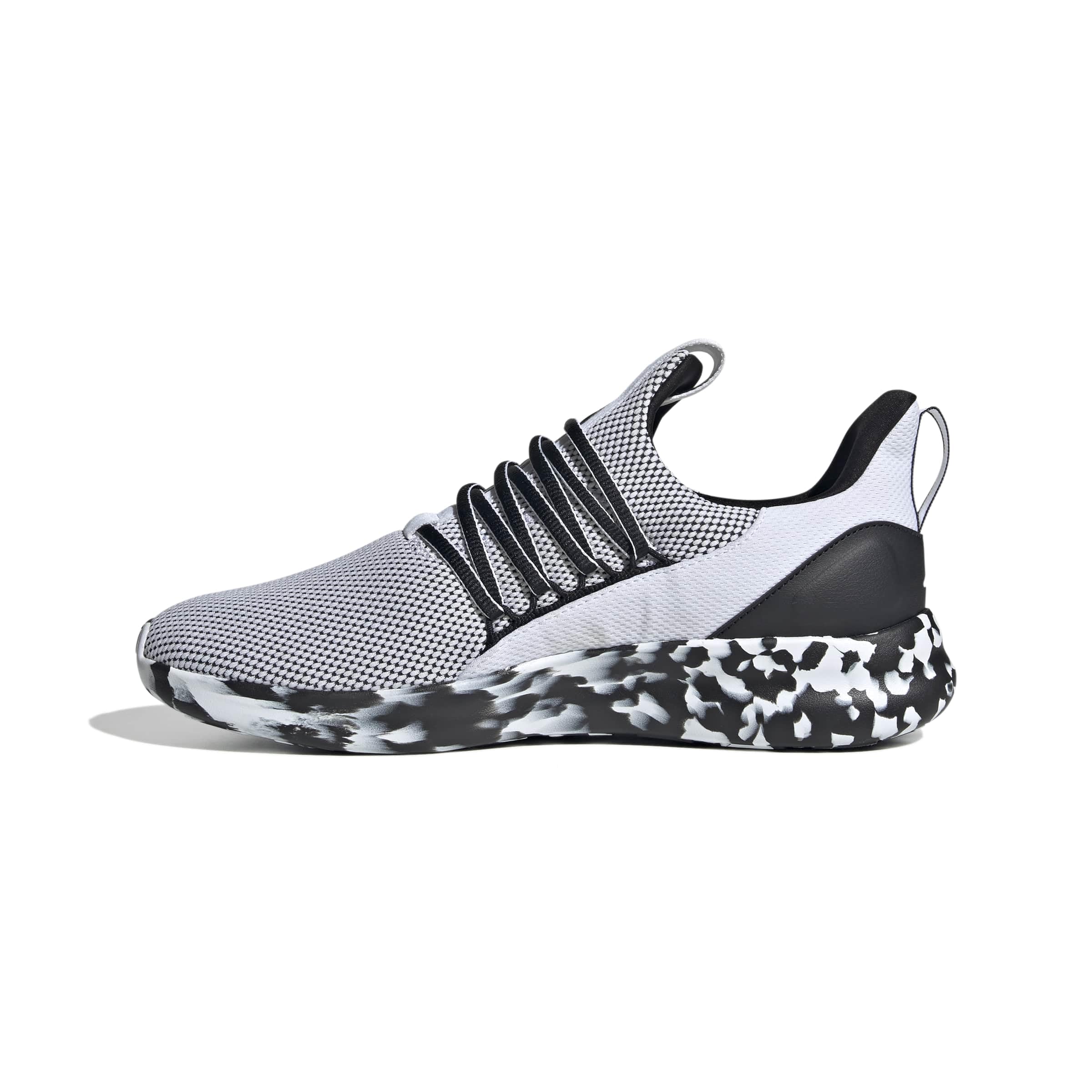 adidas Lite Racer Adapt 7.0 Sportswear Sneaker für Herren, Weiß/Schwarz/Schwarz, 8