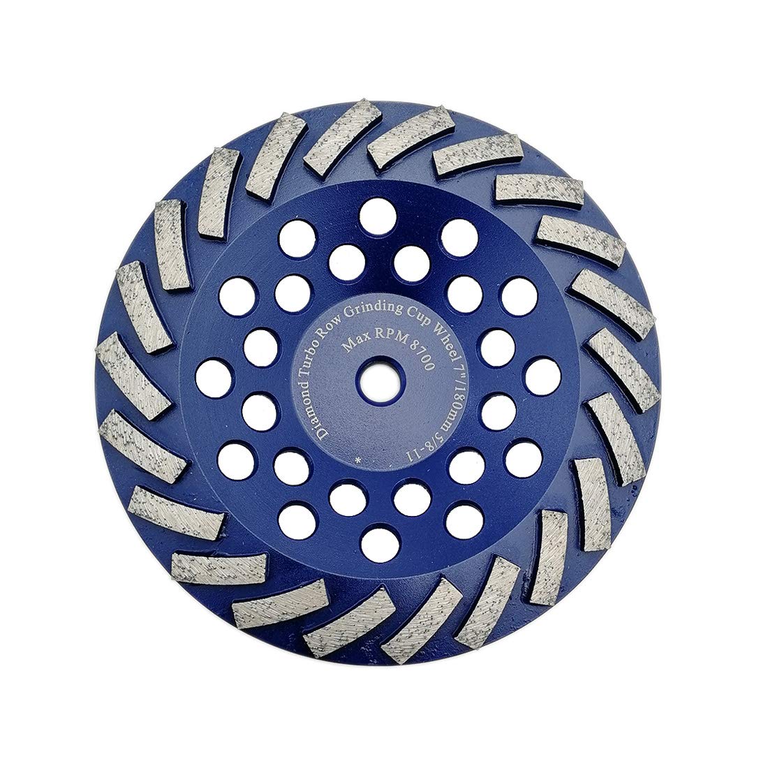 Meule diamantée haut rendement filet 5/8-11 pour marbre et pierre dure 12,7 cm